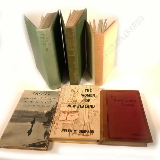 SIX GOOD VINTAGE NEW ZEALAND THEMED BOOKS