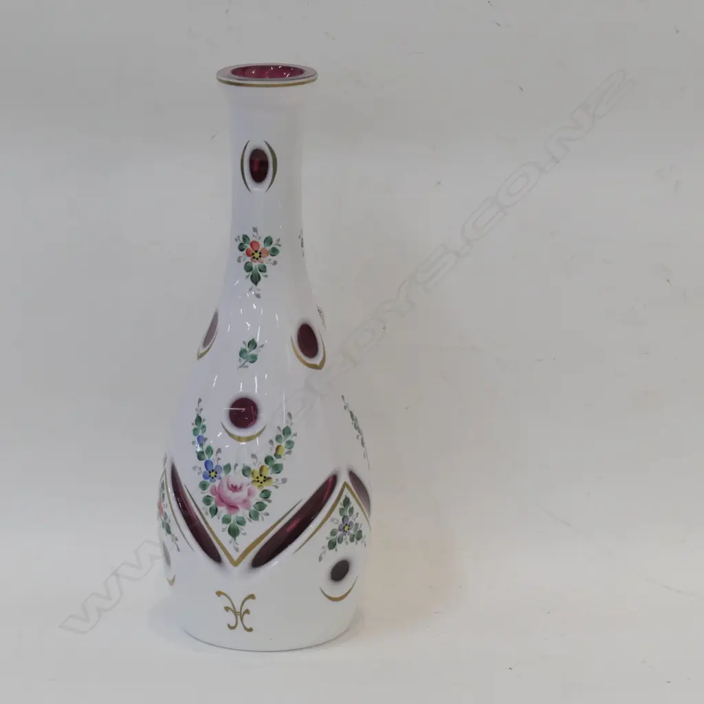 BOHEMIAN CUT GLASS DECANTER Image 1++