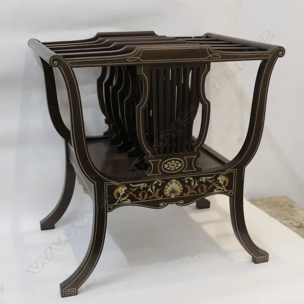 EDWARDIAN SHERATON INLAY MUSIC STAND Image 1++