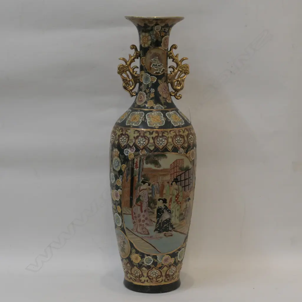 LARGE SATSUMA VASE H. 620 Image 1++