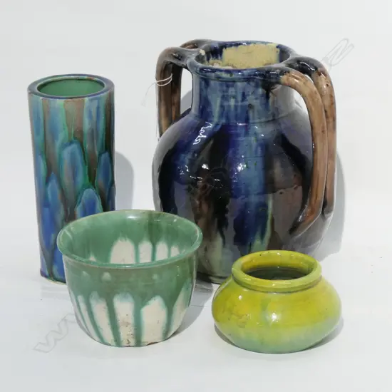 ASST GLAZED POTTERY 4 PCES