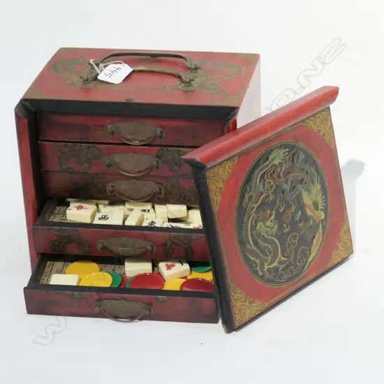 MAHJONG AND CASE 150MM H