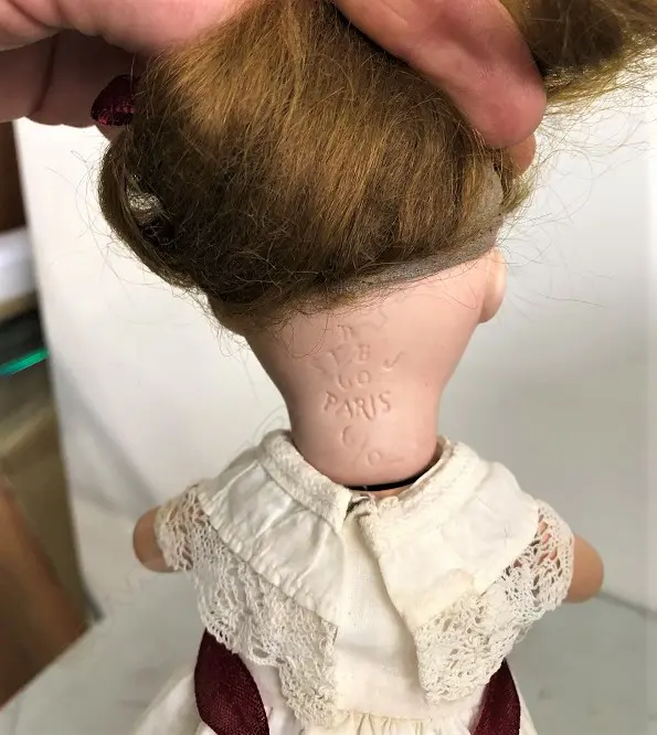 SFBJ ANTIQUE FRENCH (PARIS) DOLL 6/0 12" Image 1++