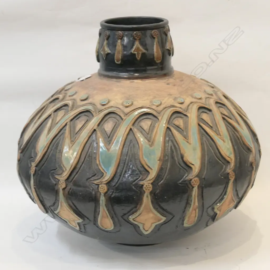 LARGE POTTERY VASE ISRAEL W 500MM Image 1++