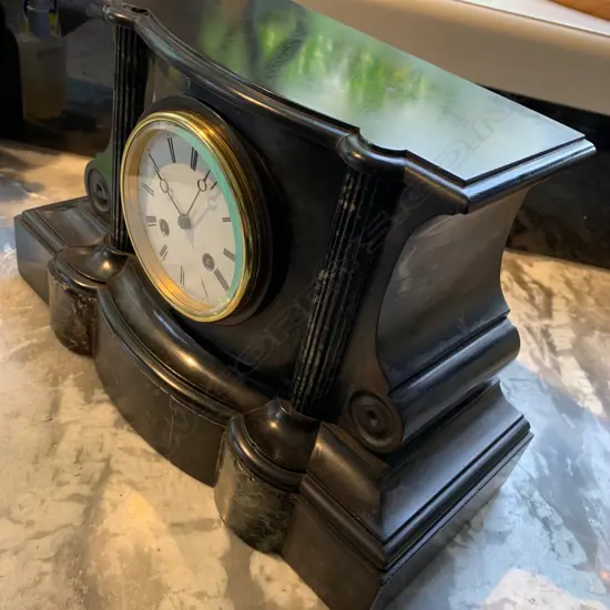 VICT. MARBLE MANTEL CLOCK 