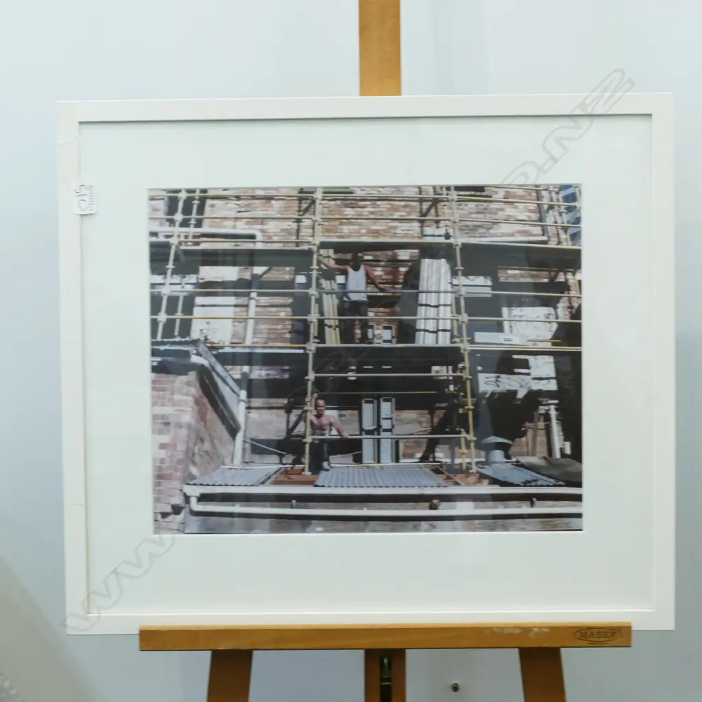 	BUILDERS AND SCAFFOLDING FRAMED PHOTOGRAPH Image 1++