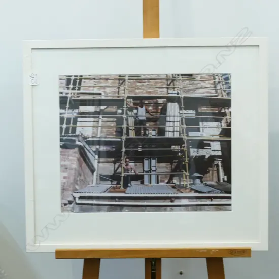	BUILDERS AND SCAFFOLDING FRAMED PHOTOGRAPH