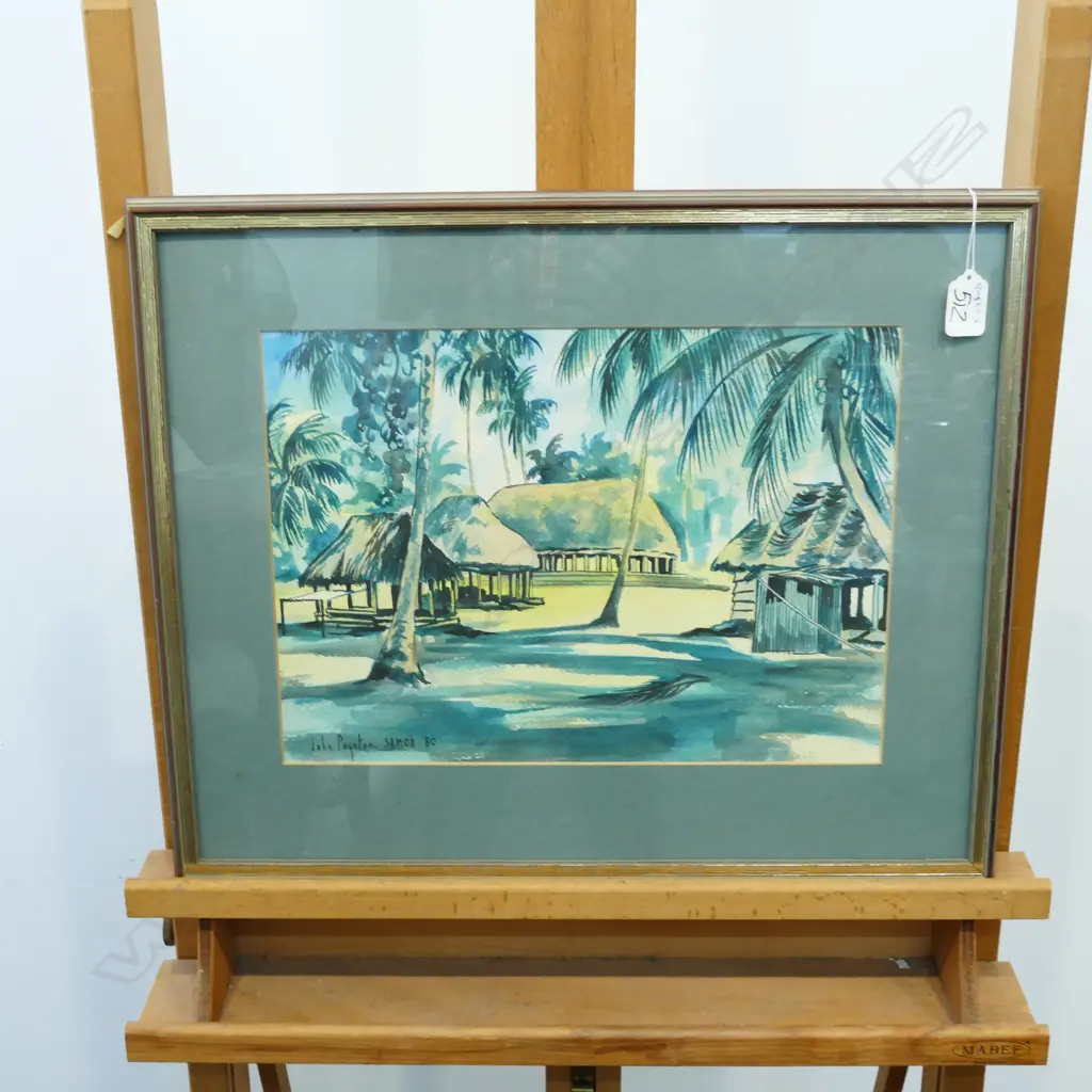 JOHN POYNTON, WATERCOLOUR, SAMOA '80 Image 1++