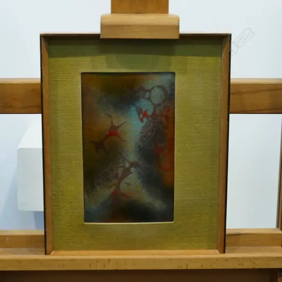 NZ ENAMEL PLAQUE - OPIHI TANIWHA ROCK DRAWINGS