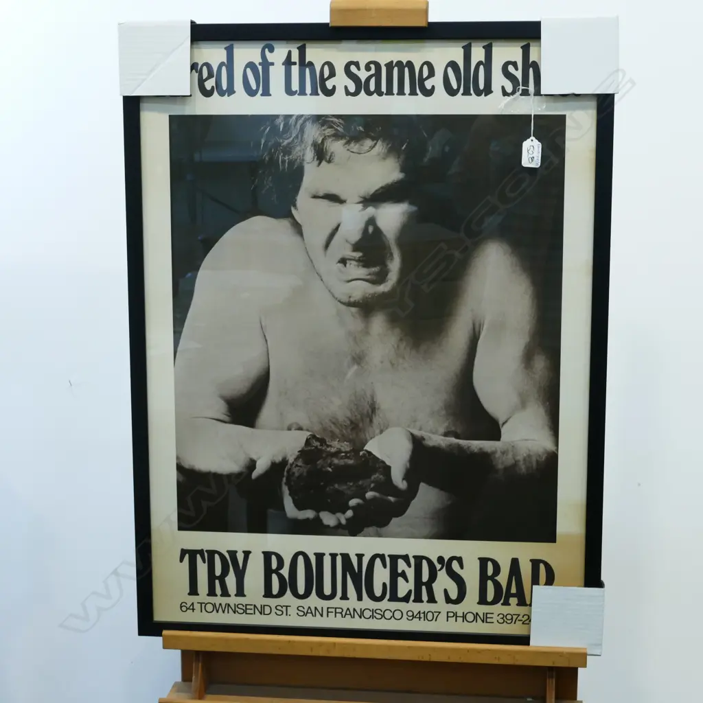 VINTAGE AMERICAN FRAMED POSTER  Image 1++