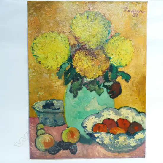 PADUA, LG SUNFLOWER STILL LIFE REPRODUCTION ON CANVAS