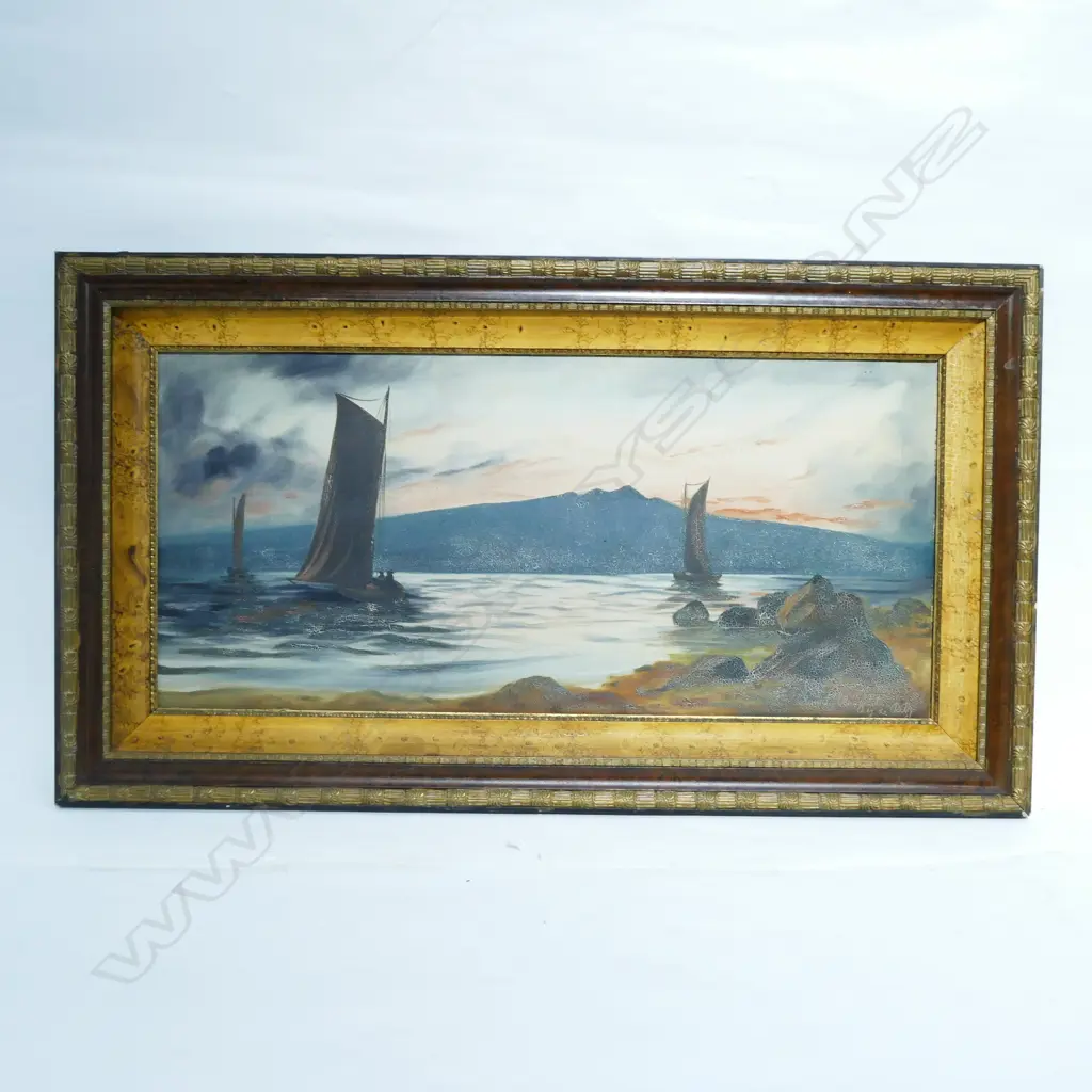 DE RITZ PAINTING 'RANGITOTO' H 500MM W 900MM Image 1++