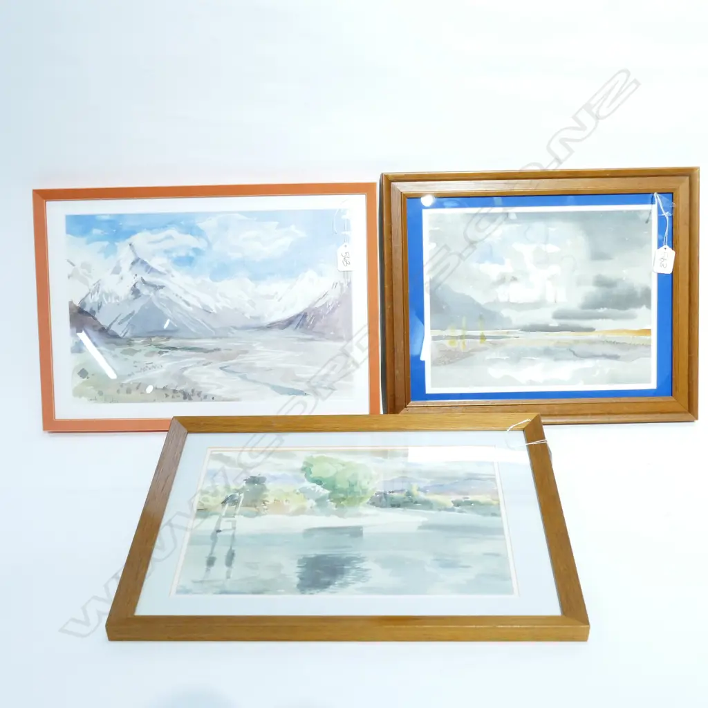 STEWART McLENNAN (1903-73) THREE W/Cs L'SCAPES; LARGEST 250 x 370mm Image 1++