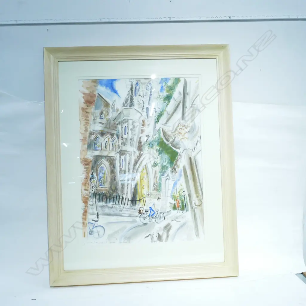 LUCILLE CRANWELL W/C 'LONDON, SOUTHWARK' SIGNED, DATED '99 & TITLED. 640 x 545mm (IMAGE) Image 1++