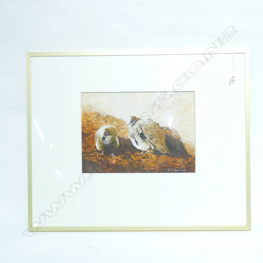 TOM FOLWELL 'DINING ACTIVITY DISPLAY' ACRYLIC, SIGNED. 185 x 260mm Image 1++