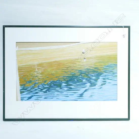 TOM FOLWELL 'REFLECTIONS' ACRYLIC SIGNED & DATED 1987. 290 x 500mm
