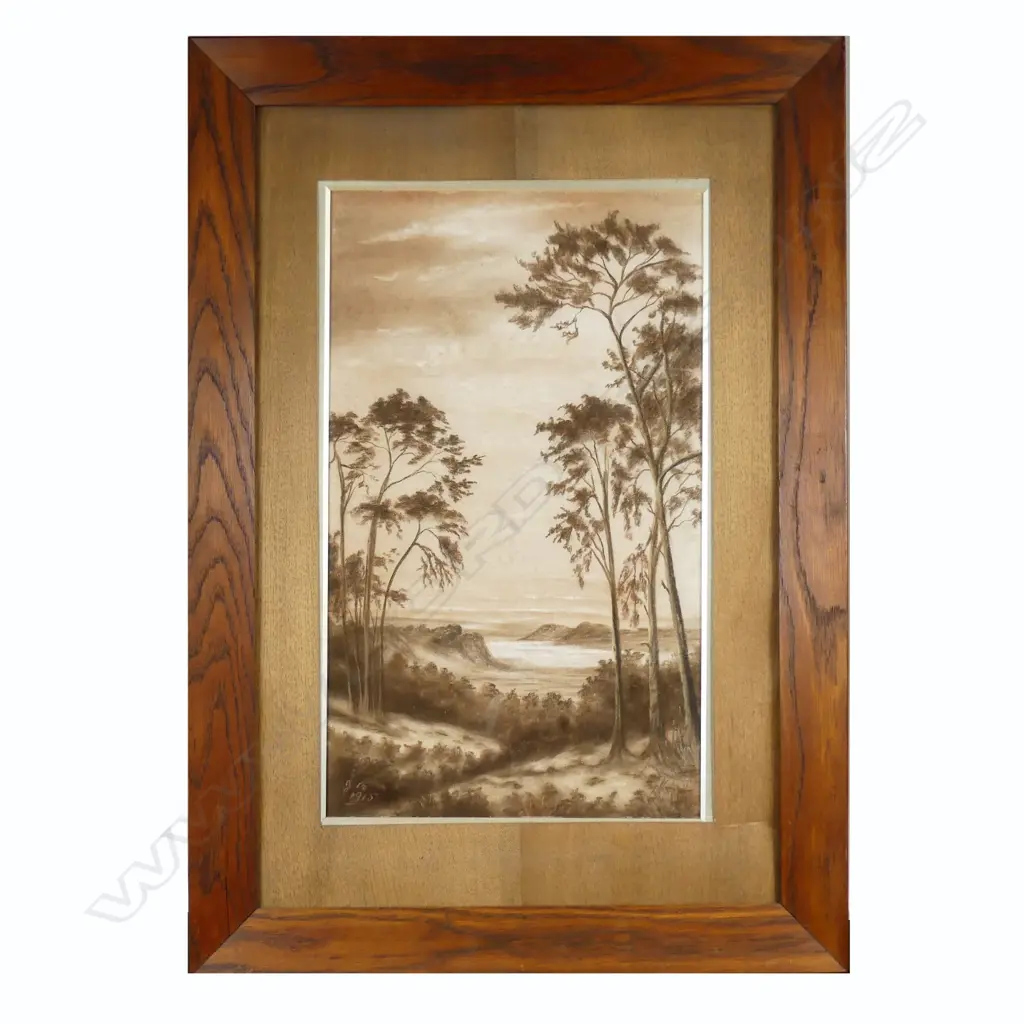 J A BOND, LANDSCAPE, PASTEL, INITIALLED AND DATED 1915. 560 X 330MM. Image 1++