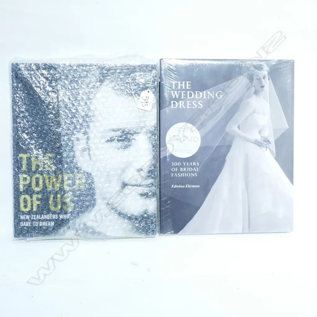 The Wedding Dress; 300 years of bridal fashion by Edwina Ehrman; unopened in wrapper. The Power of Us; New Zealanders Who Dare to Dream Image 1++