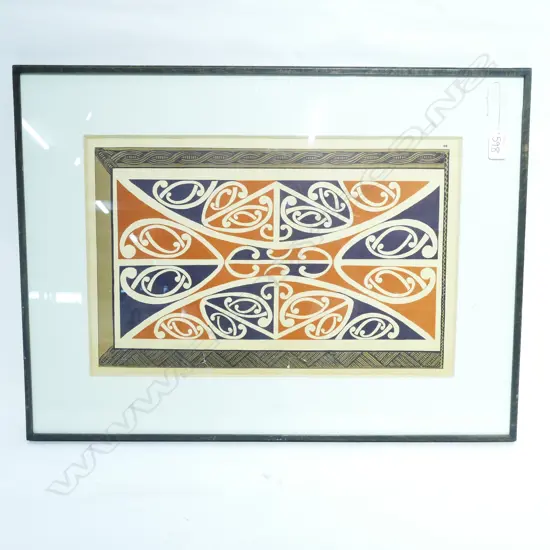 PLATE 26 FROM AUGUSTUS HAMILTON'S 'MAORI ART' - KOWHAIWHAI PATTERN