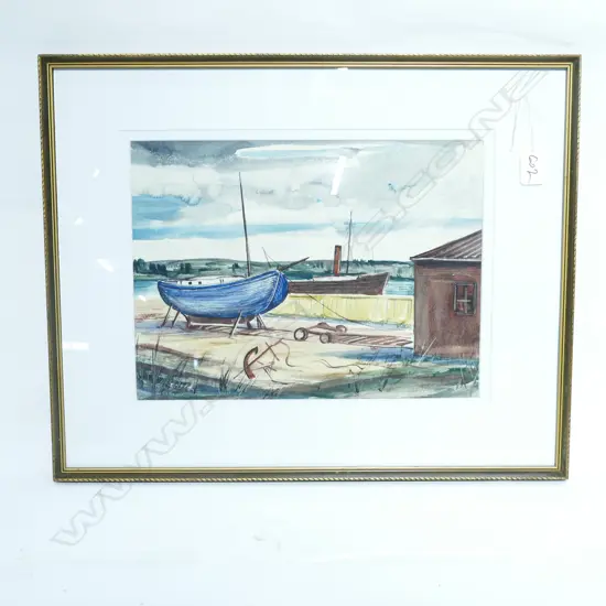 GEOFF FAIRBURN W/C 'SLIPWAY' 255 x 340mm