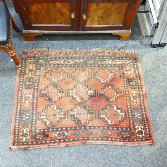 ANTIQUE BALUCHI ALL WOOL RUG HAND KNOTTED