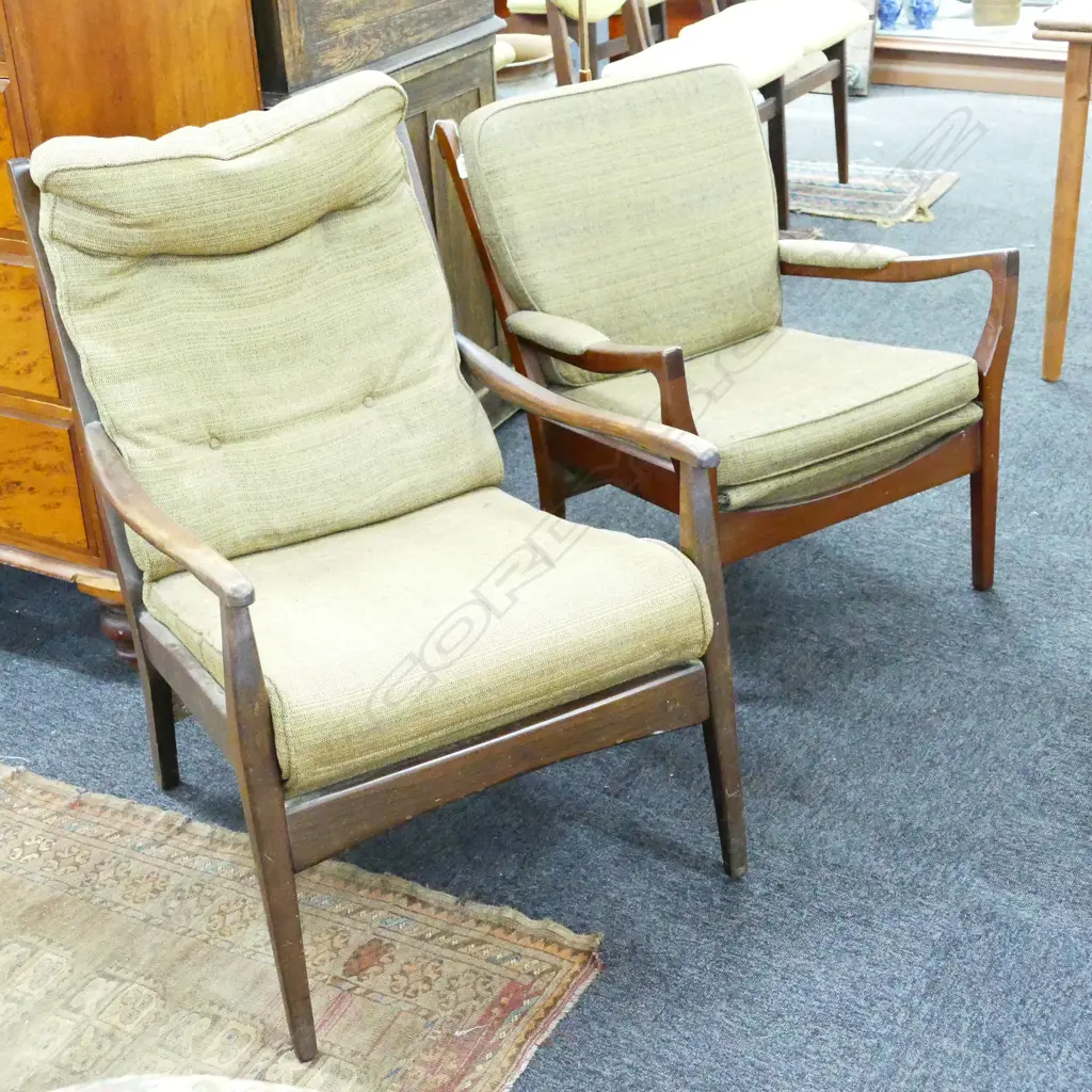 TWO MID CENTURY CHAIRS  Image 1++