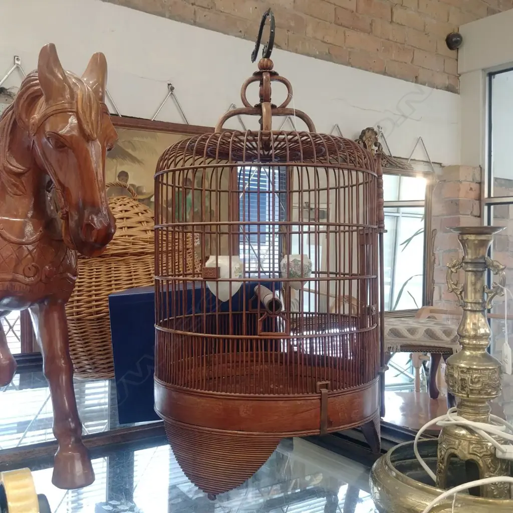 LARGE ORIENTAL STYLE BIRD CAGE  Image 1++