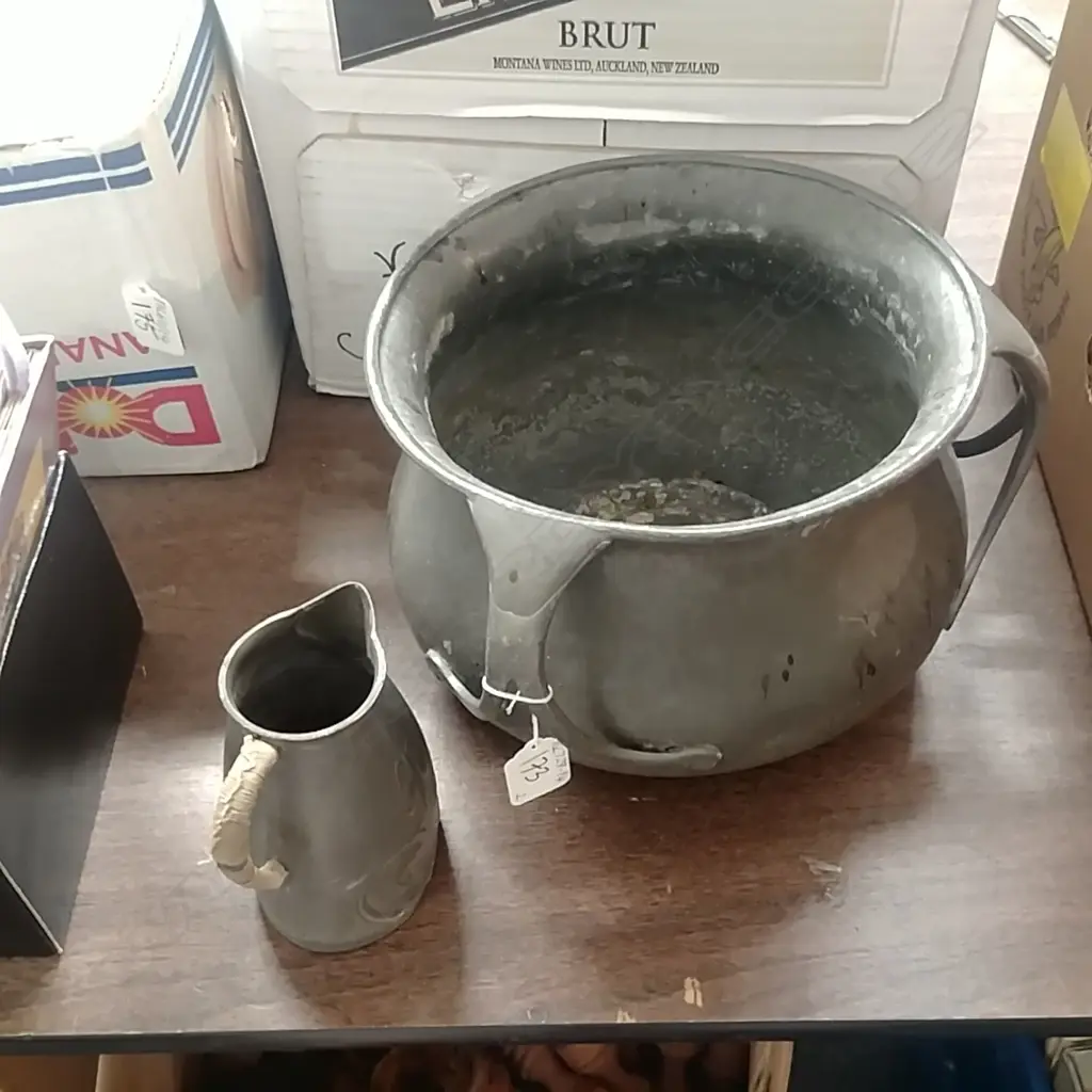 Two pieces of Liberty & Co. Tudric pewter Image 1++