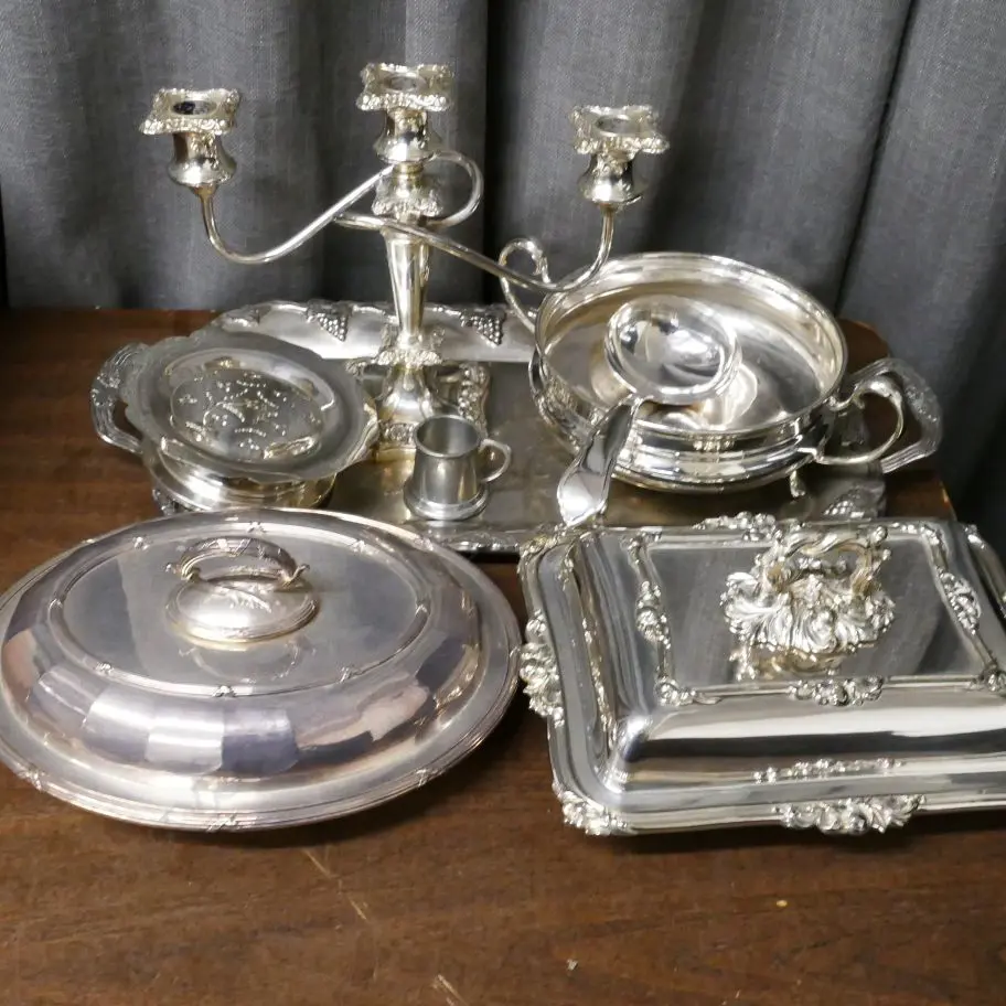EP CANDELABRA, ENTREE DISHES, TRAY, ETC Image 1++