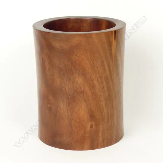A large Chinese rosewood brush pot