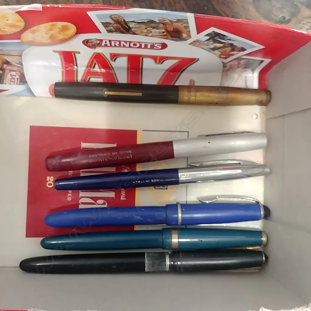 BOX LOT FOUNTAIN PENS Image 1++