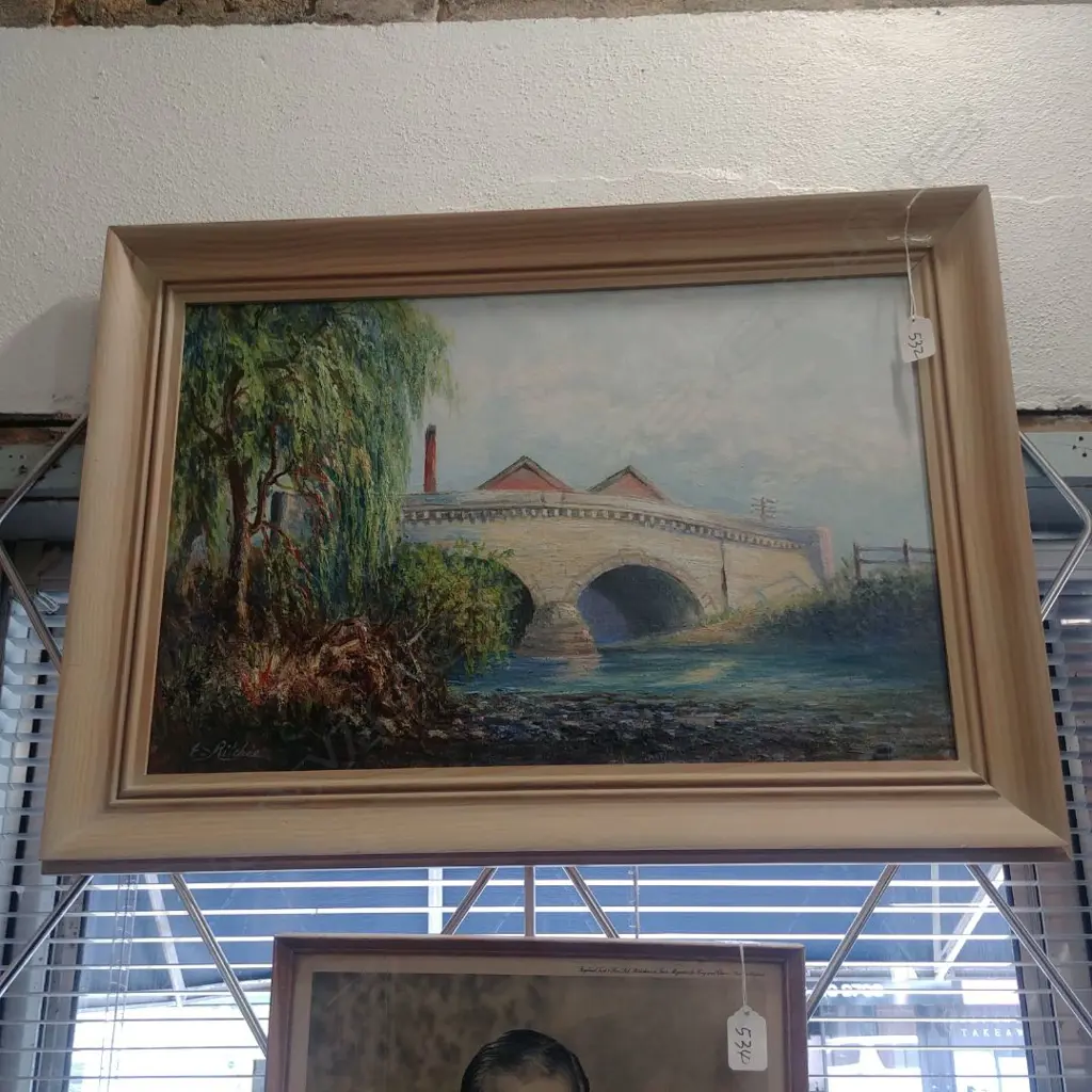 OIL RIVER SCENE BY E.S. RICHES Image 1++