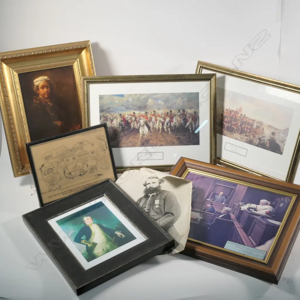 5 FRAMED PRINTS /CARTOON+ PHOTO Image 1++