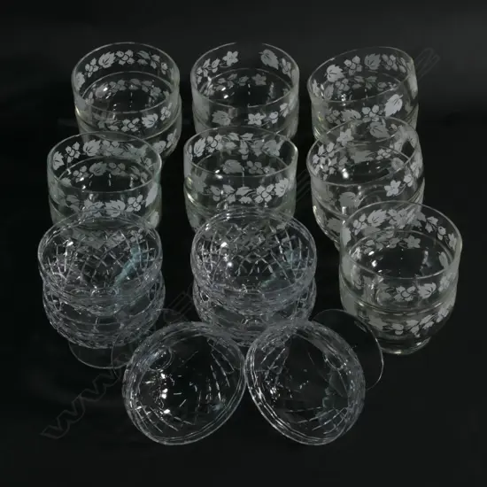 LOT ASST PARFAIT GLASSES