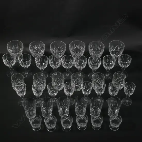 LOT ASST CRYSTAL GLASSES BEER/WINE ETC