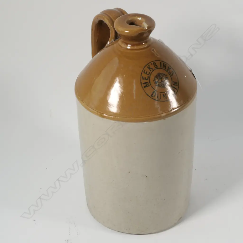 'MEEKS INKS DUNEDIN' STONEWARE JAR H.335mm Image 1++