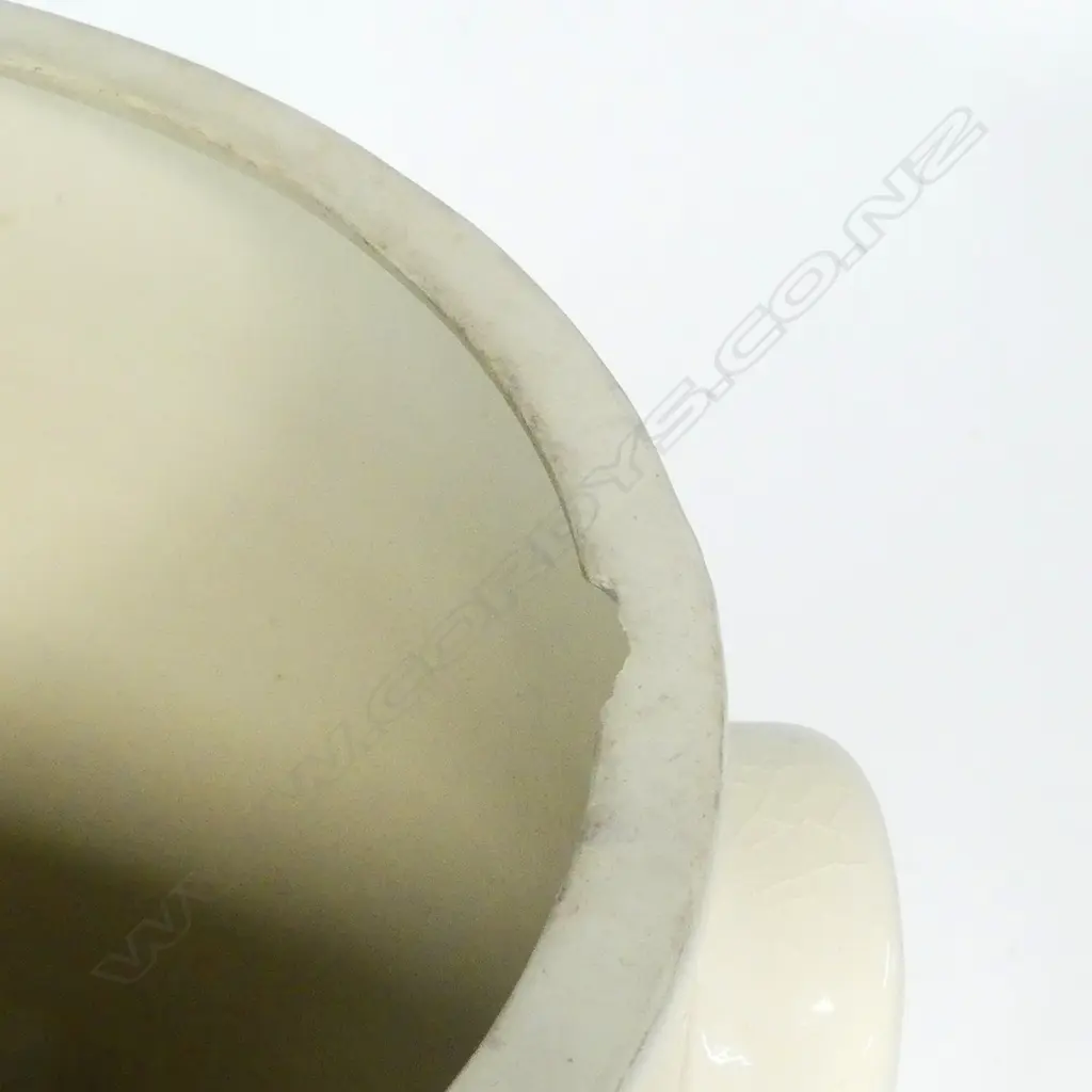 LARGE NZ 1970S RICHMOND STONEWARE LIDDED URN Image 1++