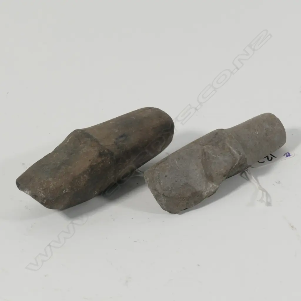 2 STONE AGE PACIFIC STONE ADZES... Image 1++