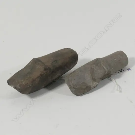 2 STONE AGE PACIFIC STONE ADZES...