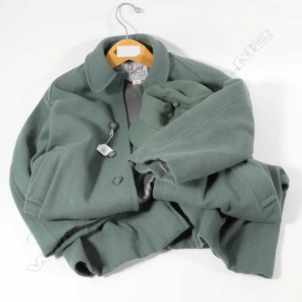 OLD SCHOOL ? BLAZER & CAP GREEN BY 'SEEJAY' NZ Image 1++