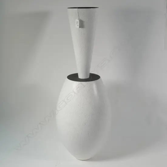 TALL CRACKLE GLAZE VASE H 720 MM