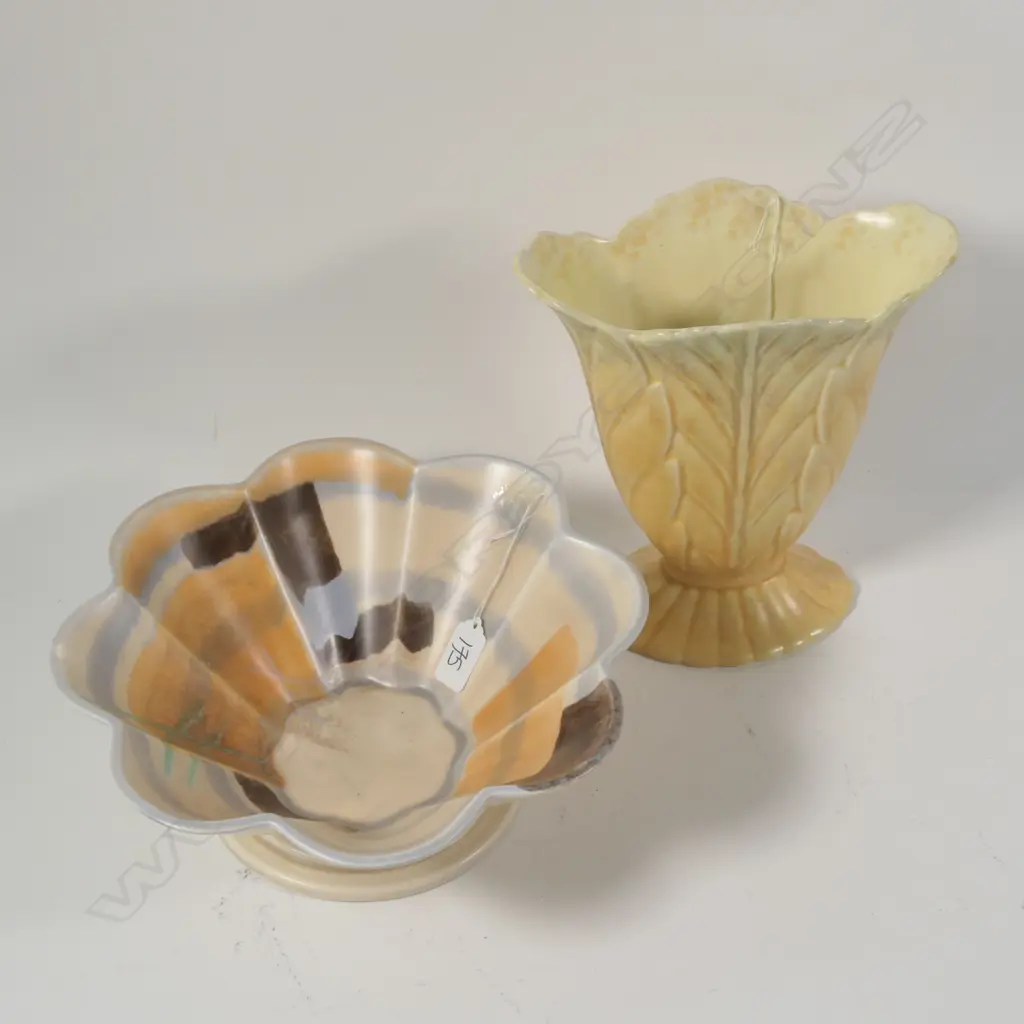 BESWICK DECO BOWL AND VASE H220 MM Image 1++