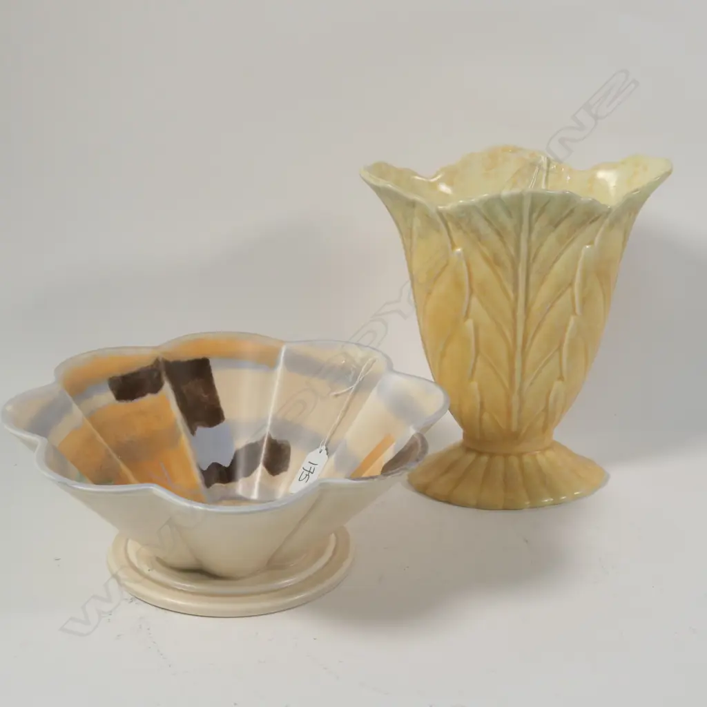 BESWICK DECO BOWL AND VASE H220 MM Image 1++