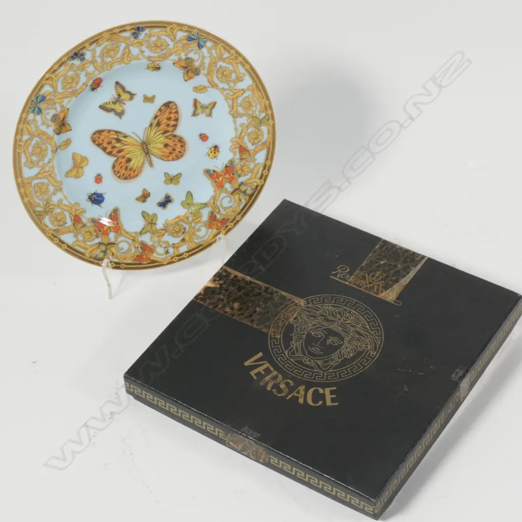 BOXED ROSENTHAL VERSACE BUTTERFLY PLATE D 170 MM Image 1++