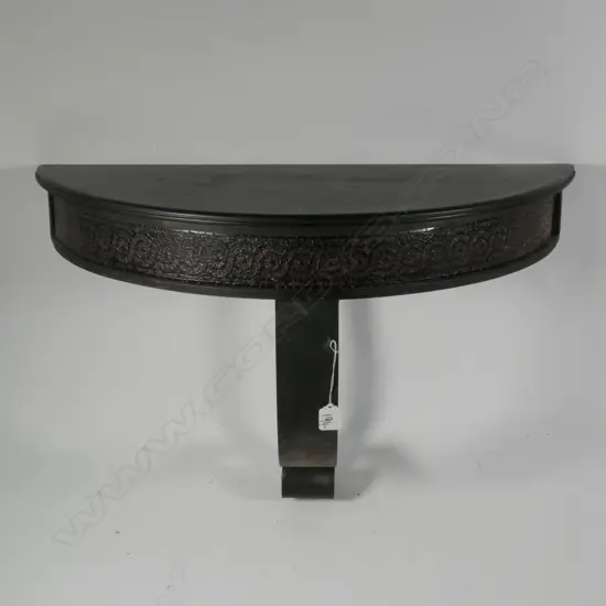 WALL TABLE, METAL & WOOD