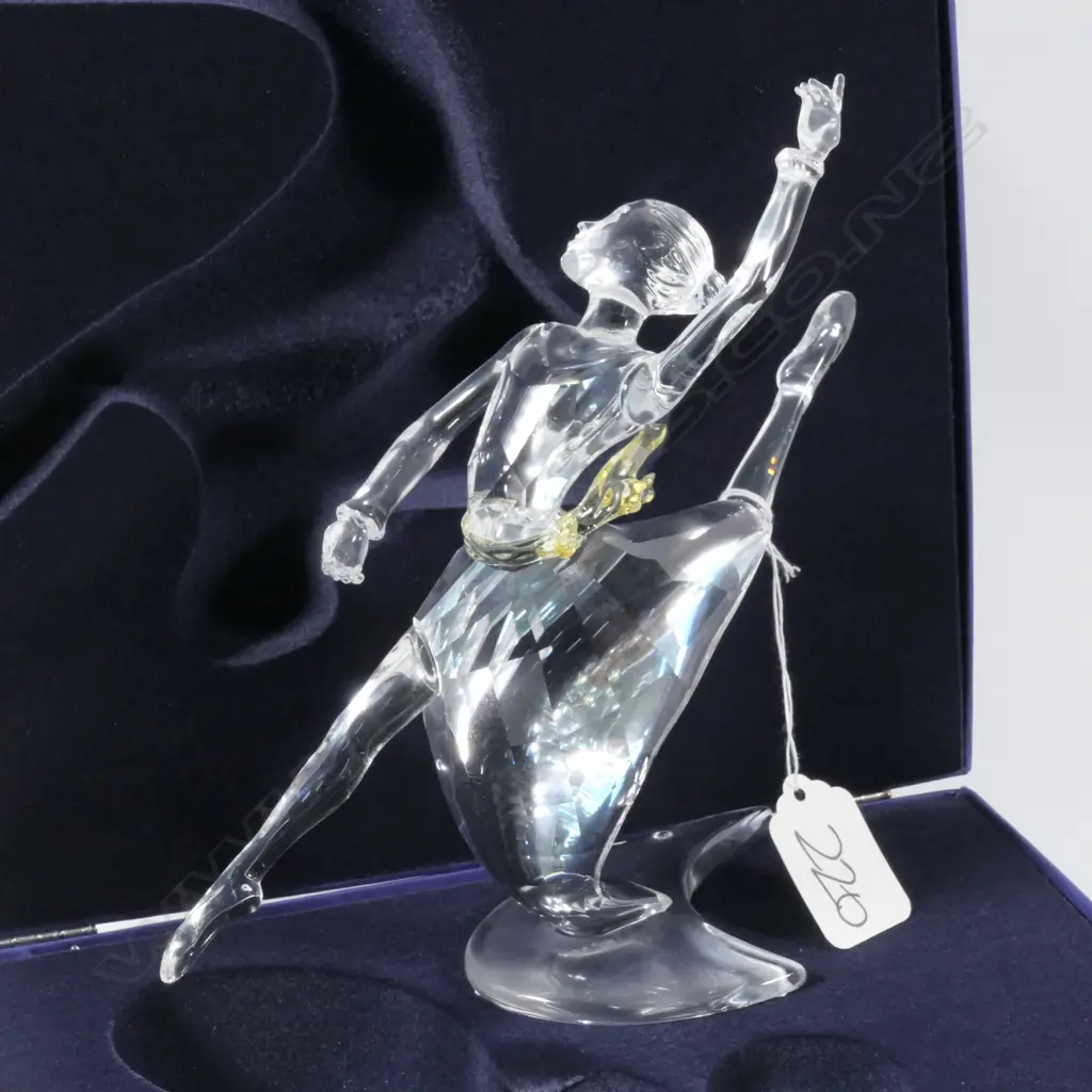 SWAROVSKI BOXED MAGIC OF DANCE ANNA 2004 WITH STAND  H 180 MM Image 1++