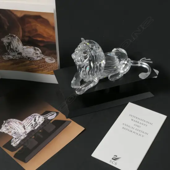 SWAROVSKI BOXED LION 1995 L 130 MM