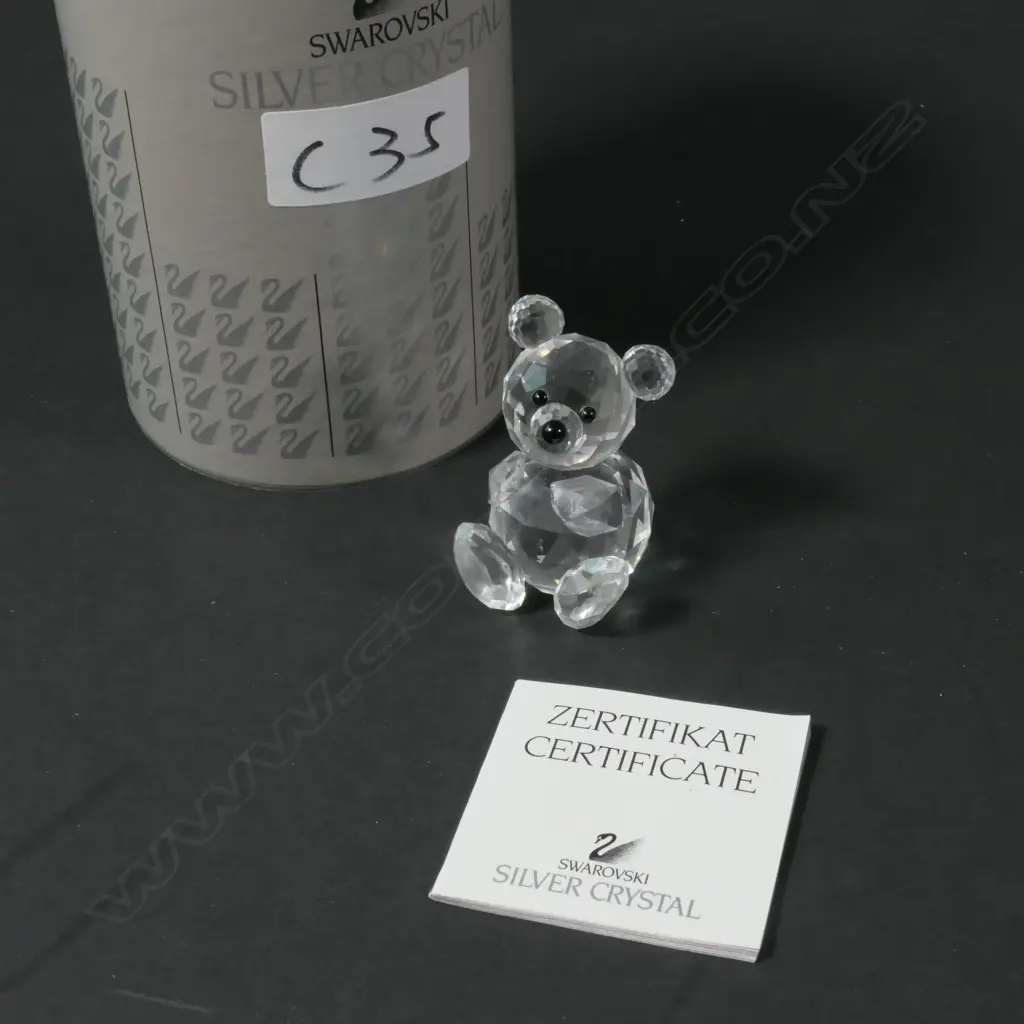 SWAROVSKI BOXED TEDDY BEAR H 50 MM Image 1++