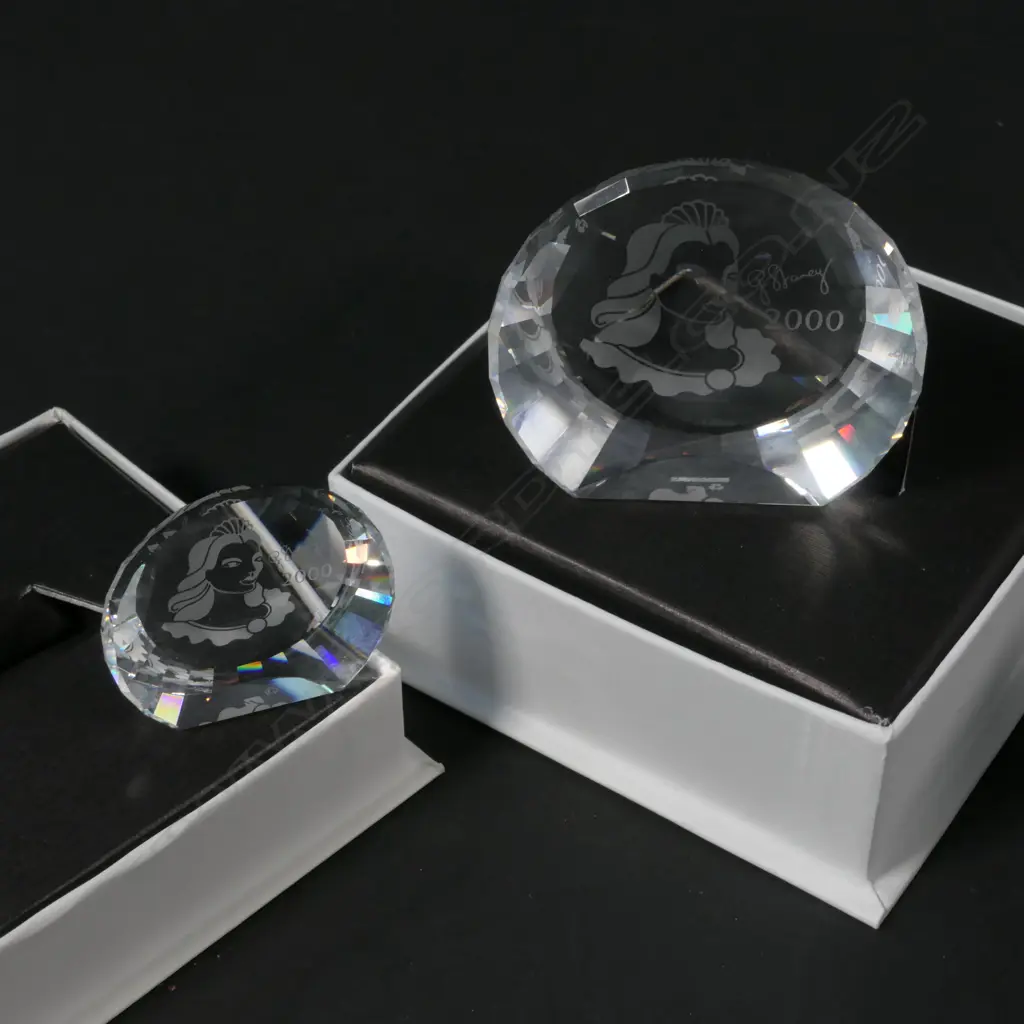 SWAROVSKI BOXED 200 PLAQUES X2 D50 MM Image 1++