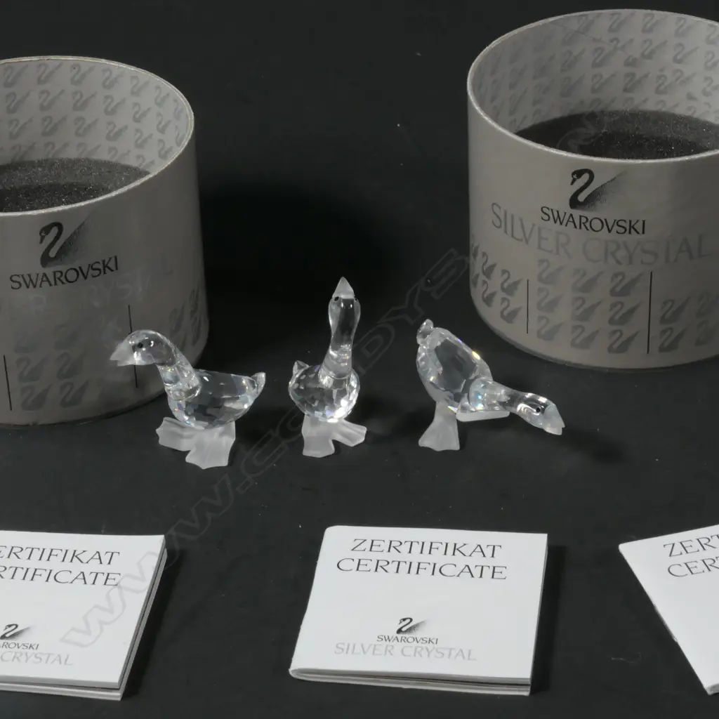 SWAROVSKI 3 BOXED GEESE x 3 H 40 MM Image 1++